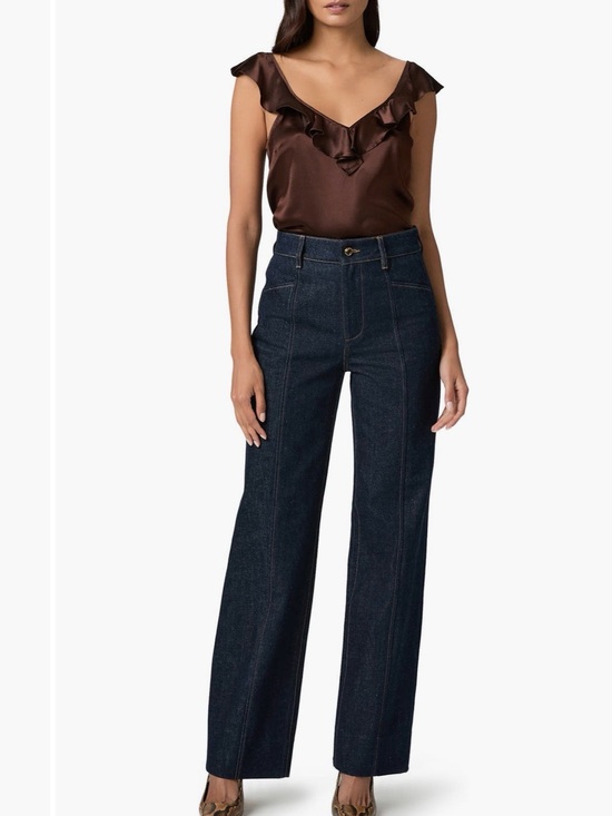 PAIGE Denim - NWOT Paige Skye high waist Dark Indigo Wide-Leg Jeans - Women's